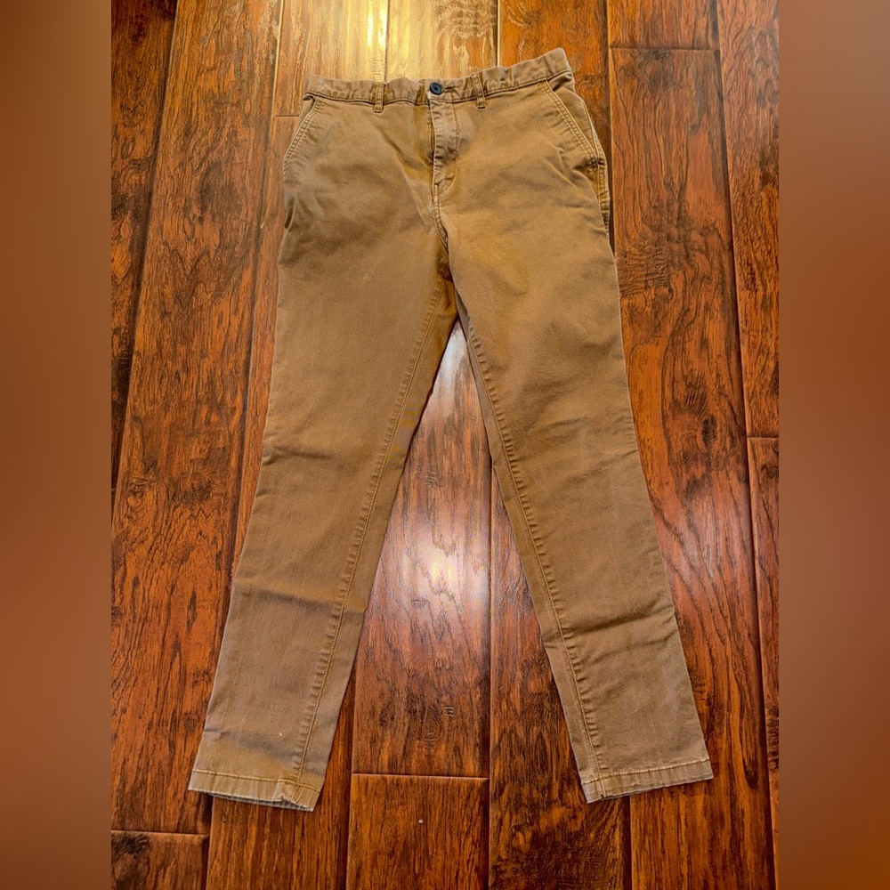 H&M Brown Chino Khaki Pants Mens Size 30